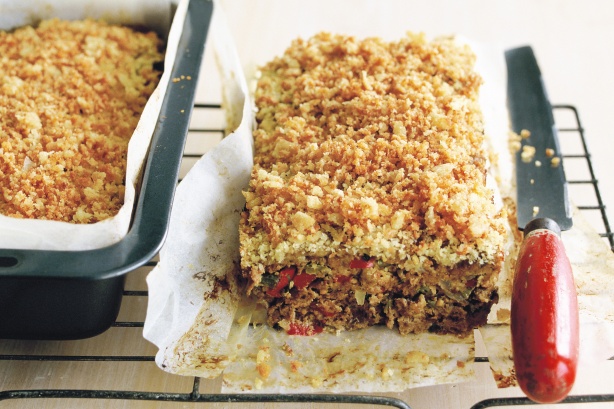 Crunchy topped meat loaves