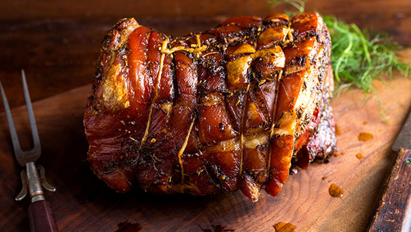 Lemon, Thyme And Garlic Marinated Pork Leg Roast By Chef Tracey